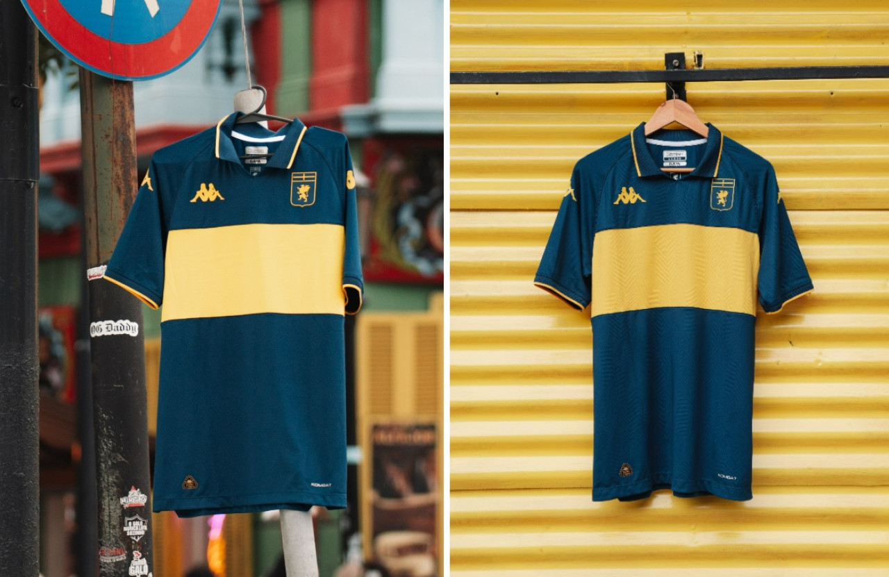 La nueva camiseta de Genoa (Italia). Foto: X @GenoaCFC