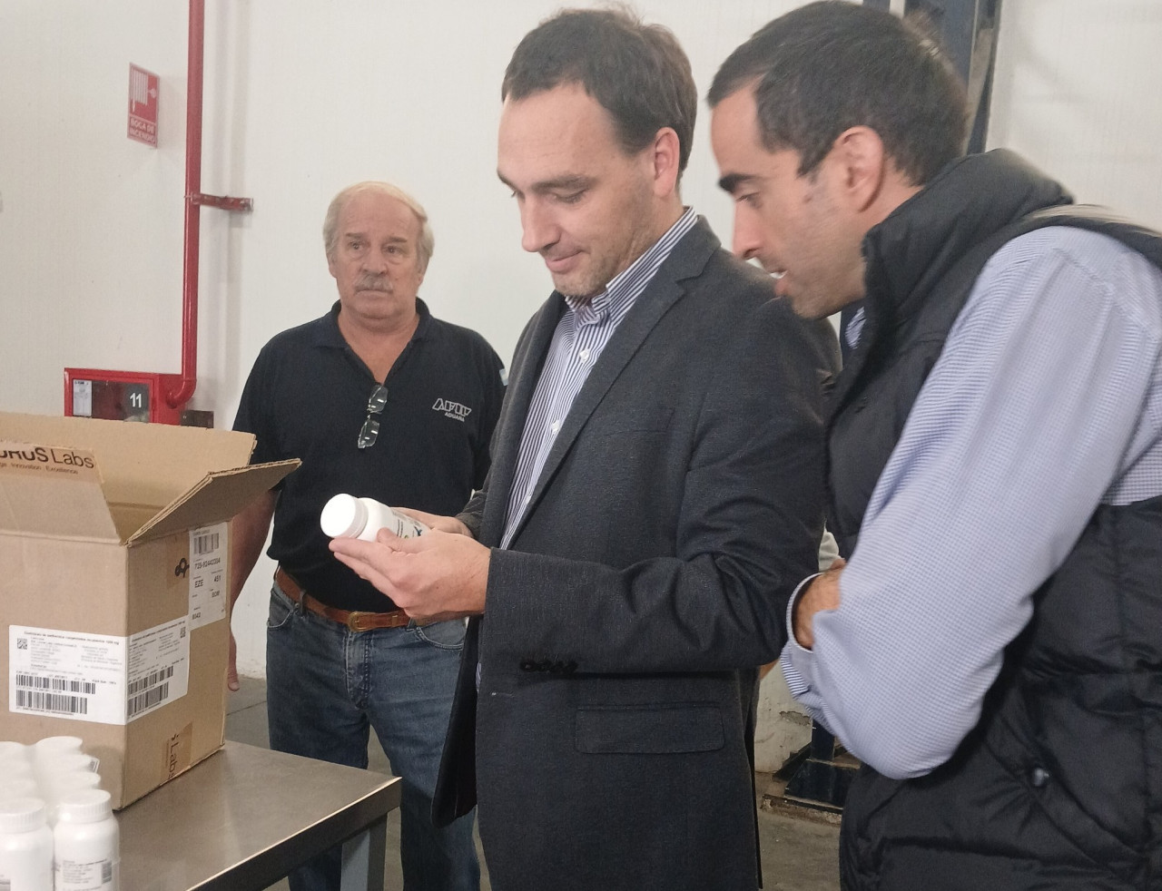 Importación de medicamentos desde la India a Mendoza. Foto: Gobierno de Mendoza.