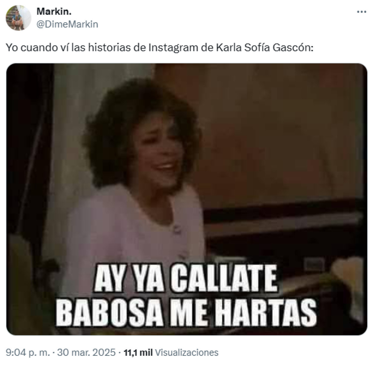 Las críticas a Karla Sofía Gascón. Foto: X.