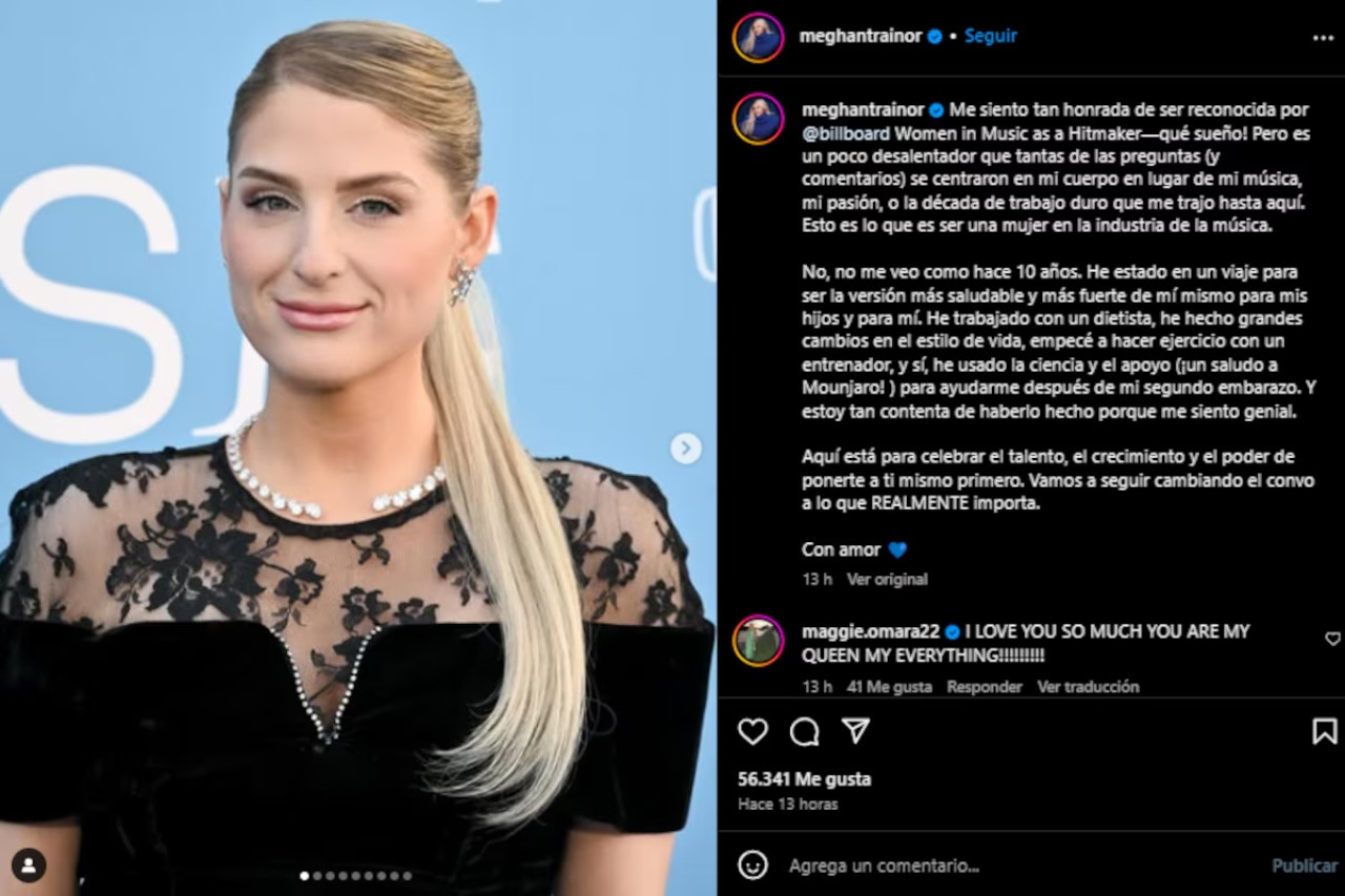 El descargo de Meghan Trainor. Fuente: Instagram @Meghantrainor