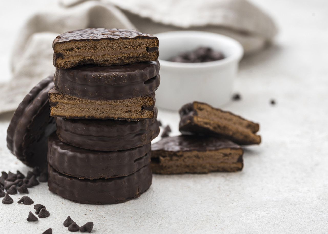 Alfajor de chocolate. Foto: Freepik