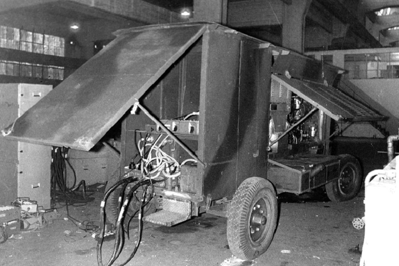 La construcción de la Instalación de Tiro Berreta. Foto: Carlos Ries Centeno