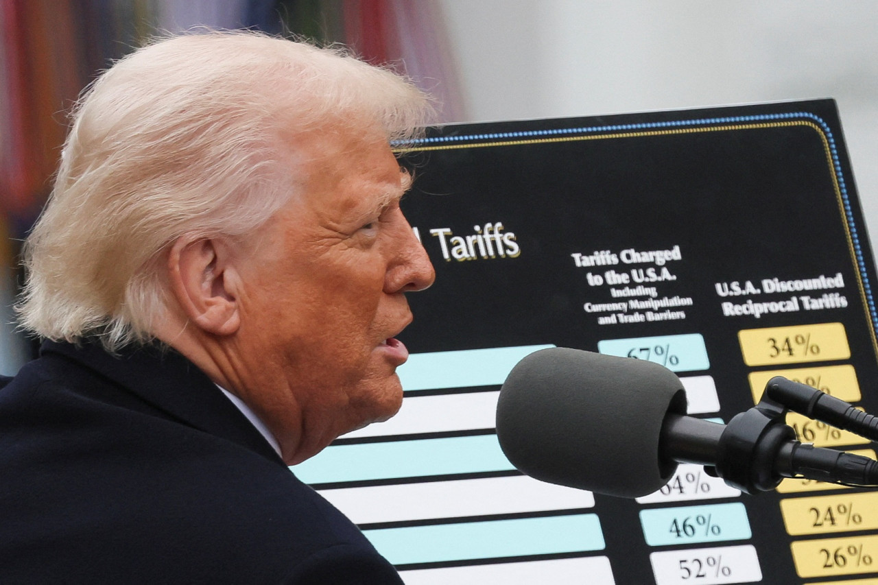 Aranceles de Donald Trump. Foto: Reuters/Leah Millis