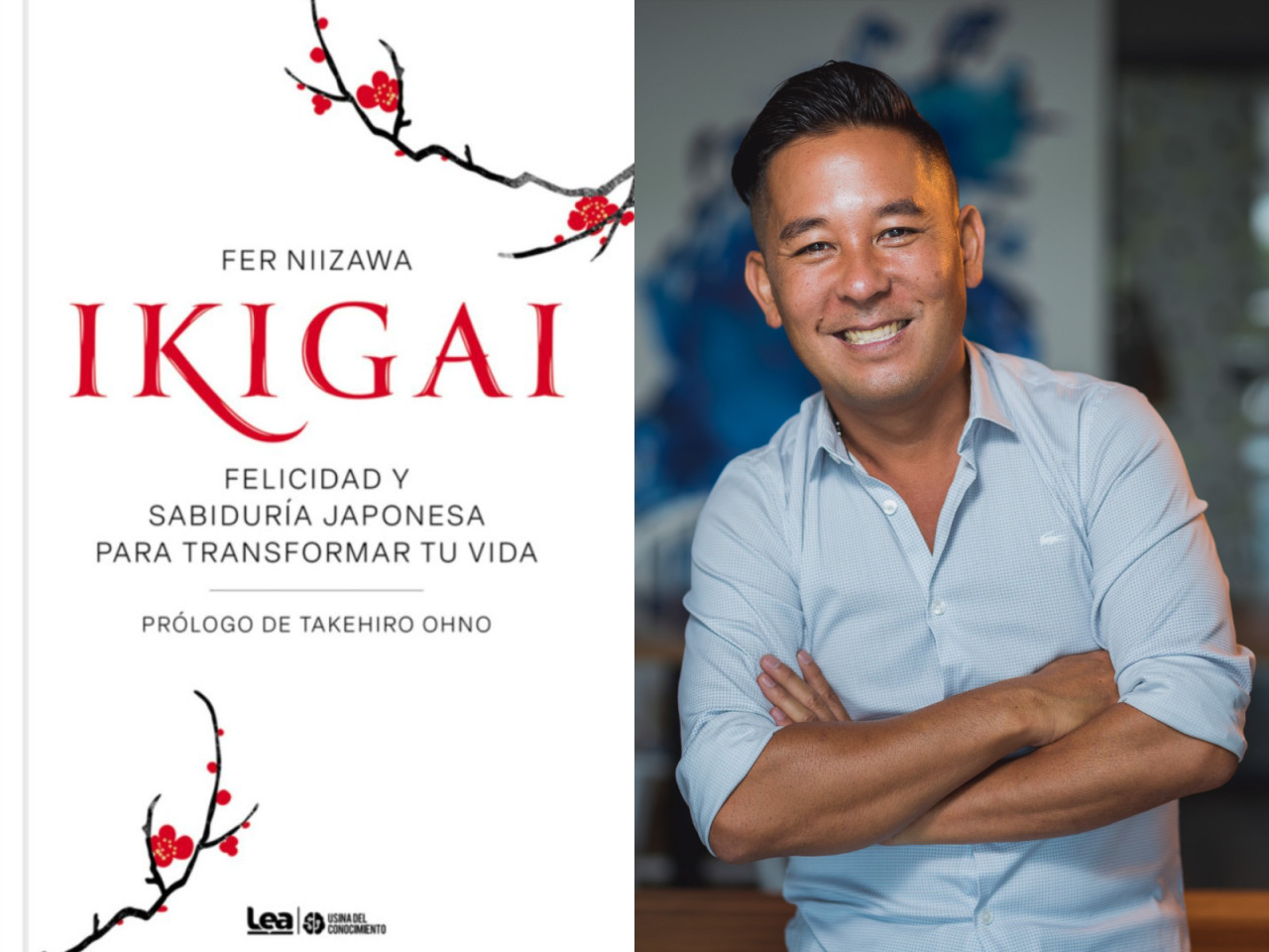 "Ikigai, felicidad y sabiduría japonesa para transformar tu vida” (2024), de Fernando Niizawa. Foto: Prensa