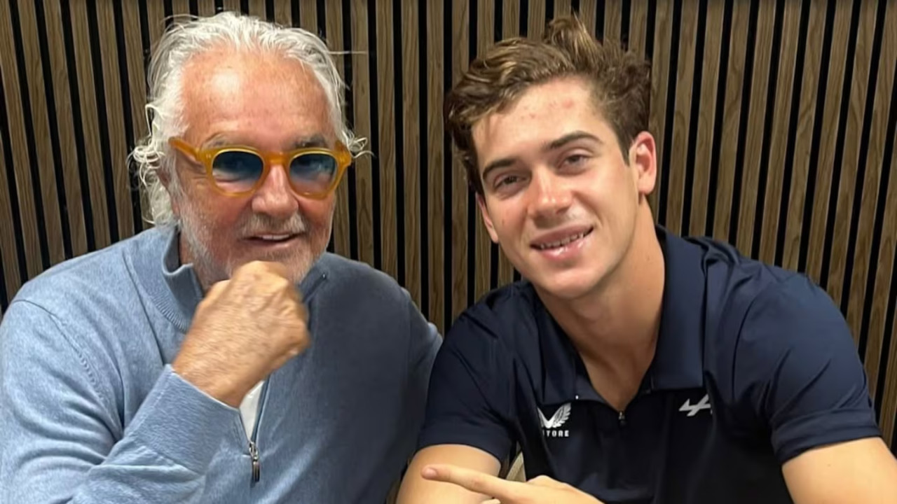 Franco Colapinto y Flavio Briatore. Foto: Instagram @briatoreflavio