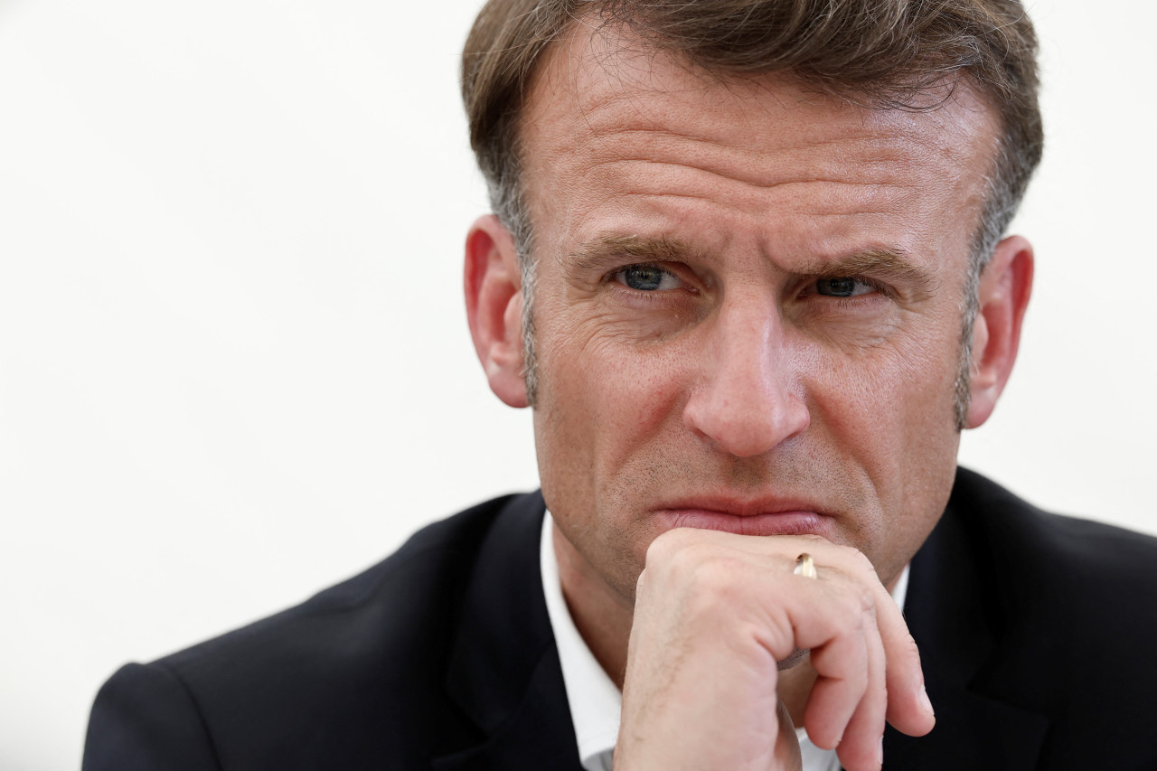Emmanuel Macron, presidente de Francia. Foto: Reuters/Benoit Tessier