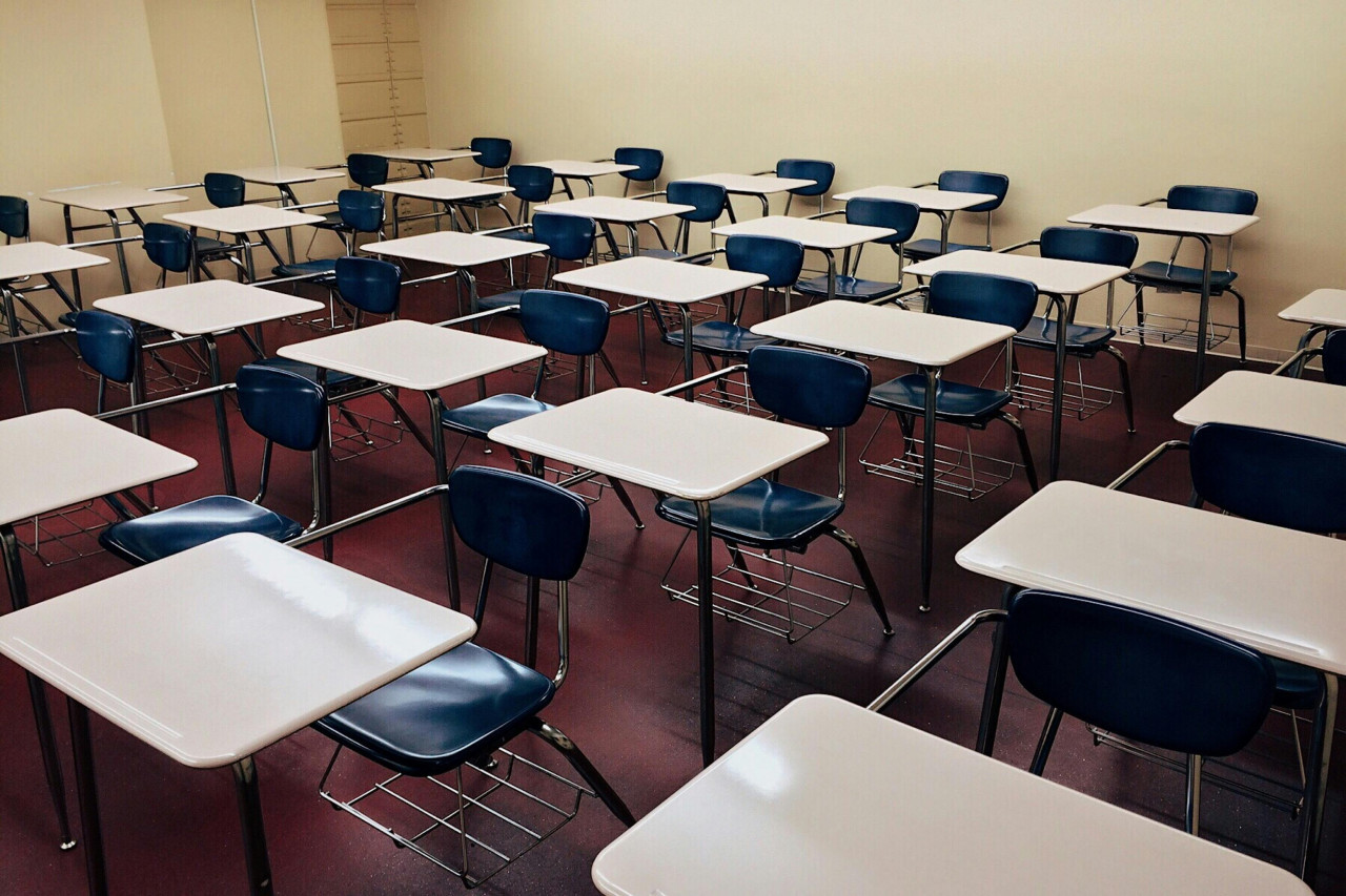 Escuela, aula, colegio, educación. Foto: Pexels.