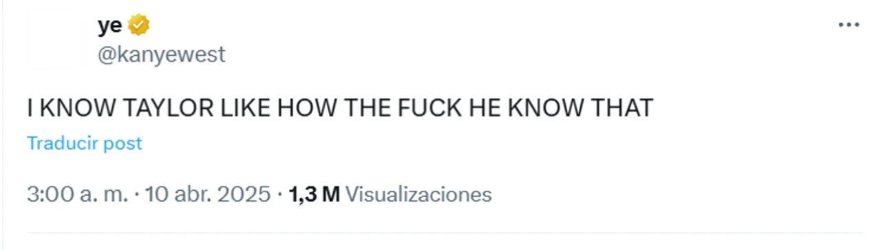 Tweets polémicos de Kanye West contra Taylor Swift, Harry Styles y Justin Bieber. Foto: X / @kanyewest.