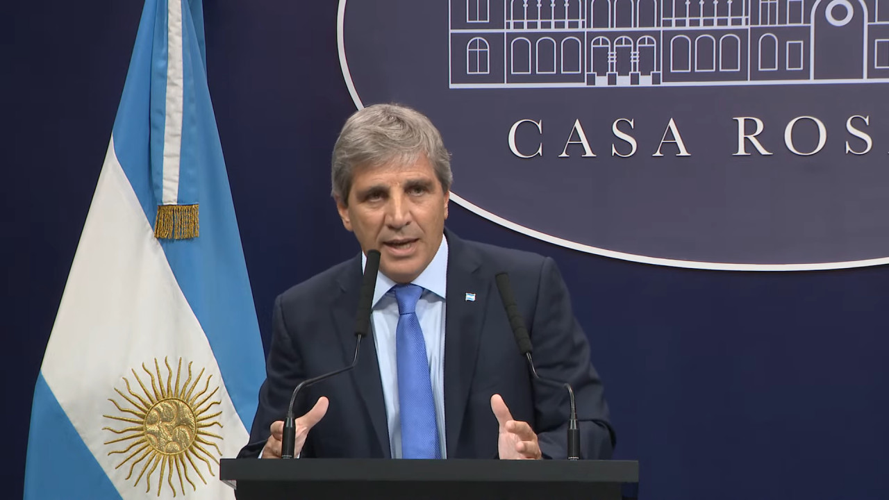 Luis Caputo. Foto: captura de video