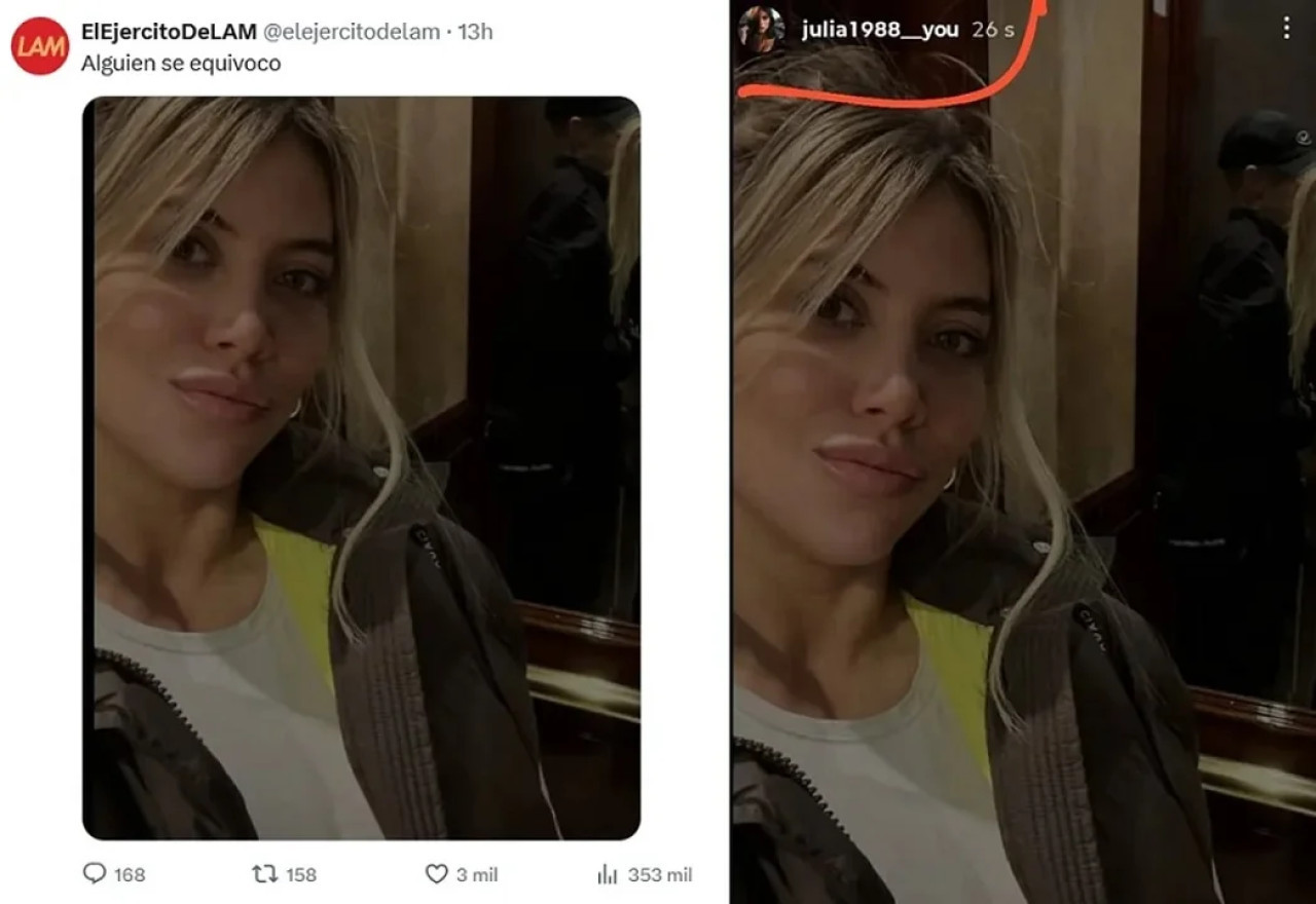 Historias de Wanda Nara. Foto NA