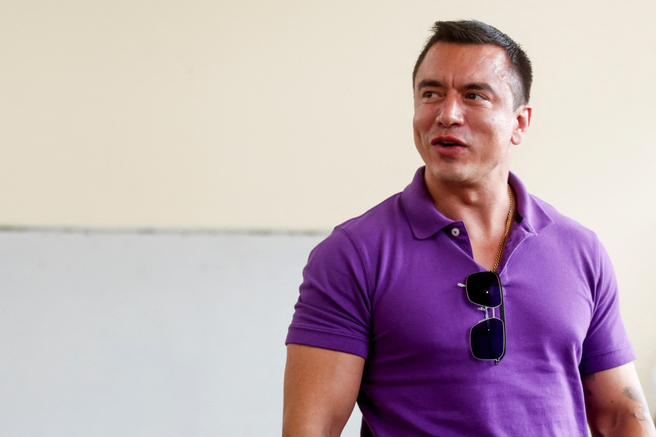 Daniel Noboa fue reelegido presidente de Ecuador. Foto: Reuters/David Diaz Arcos