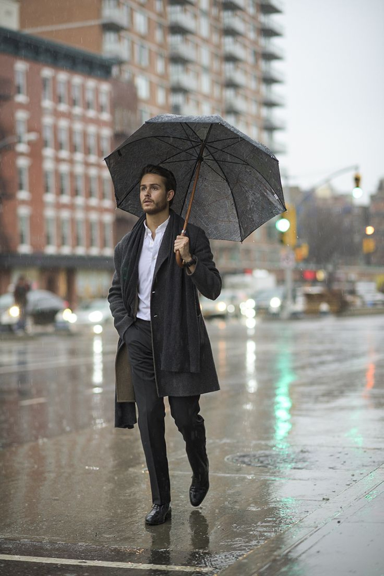 Look lluvia, moda. Fuente: Pinterest