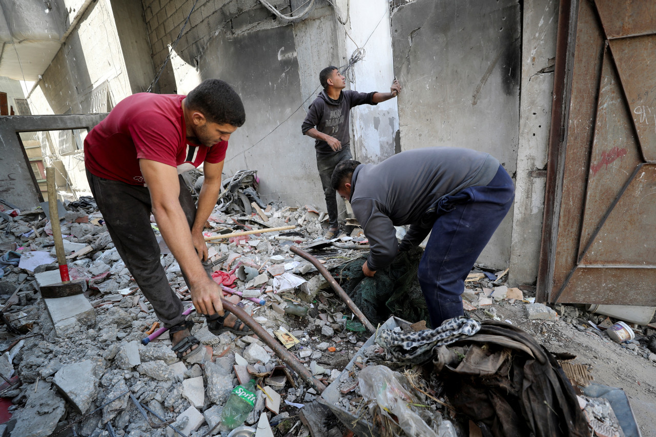 Destrucción en Gaza por los ataques de Israel. Foto: Gaza/Mahmoud Issa
