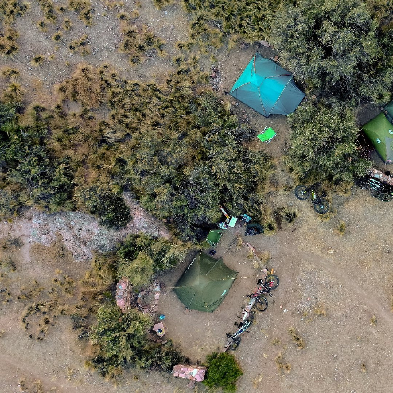 Camping Cañadón del Sauce, en Chubut. Foto: Facebook / Fundación Rewilding Argentina.