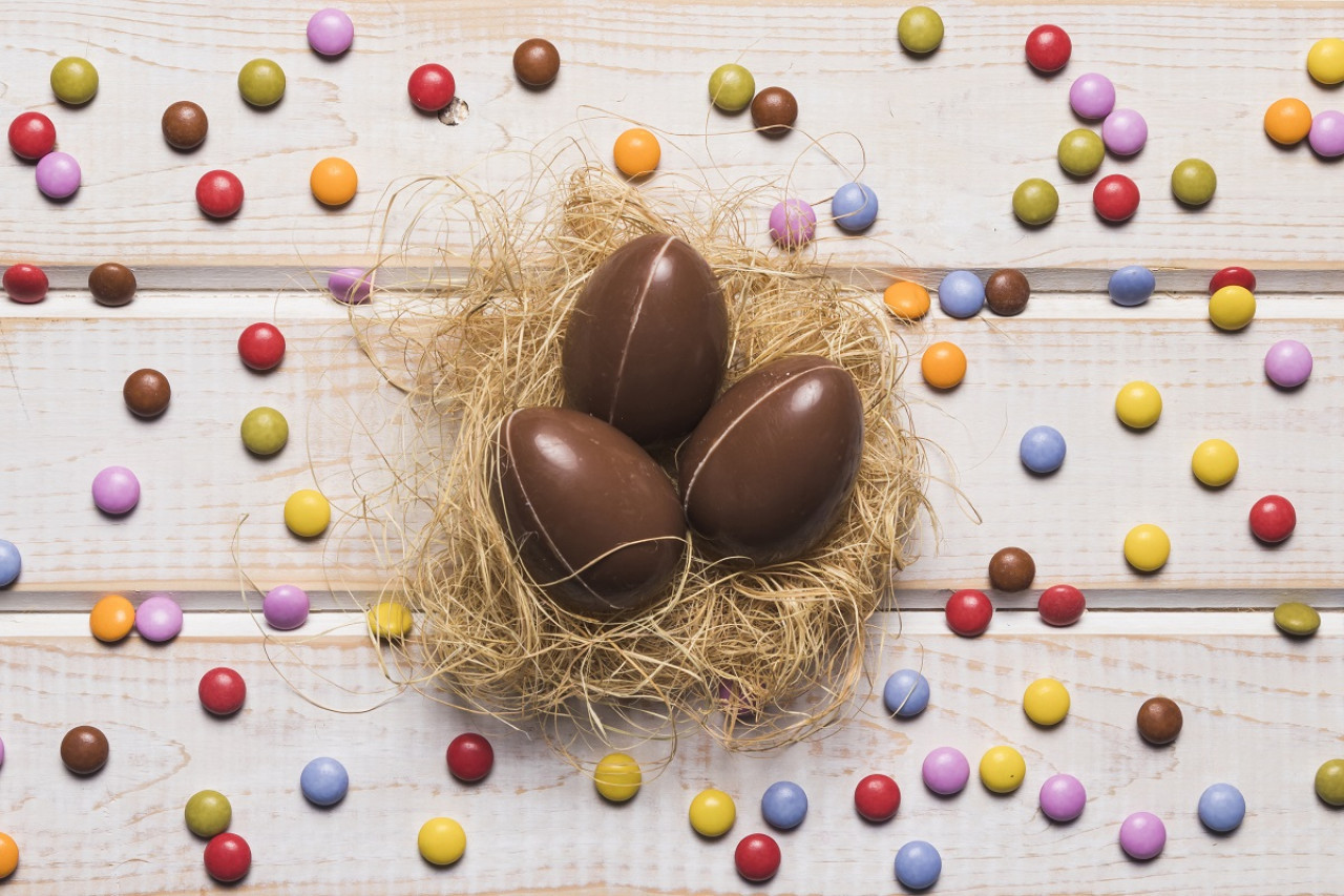 Huevos de Pascua; Semana Santa. Foto: Freepik.