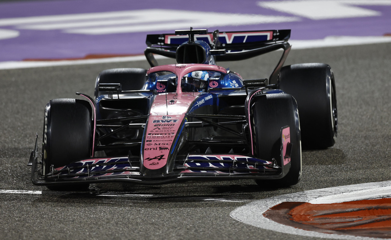 Pierre Gasly en el Gran Premio de Arabia Saudita. Foto: REUTERS.