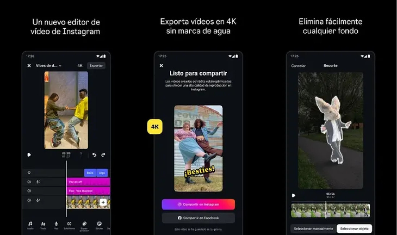 La nueva aplicación para editar videos.