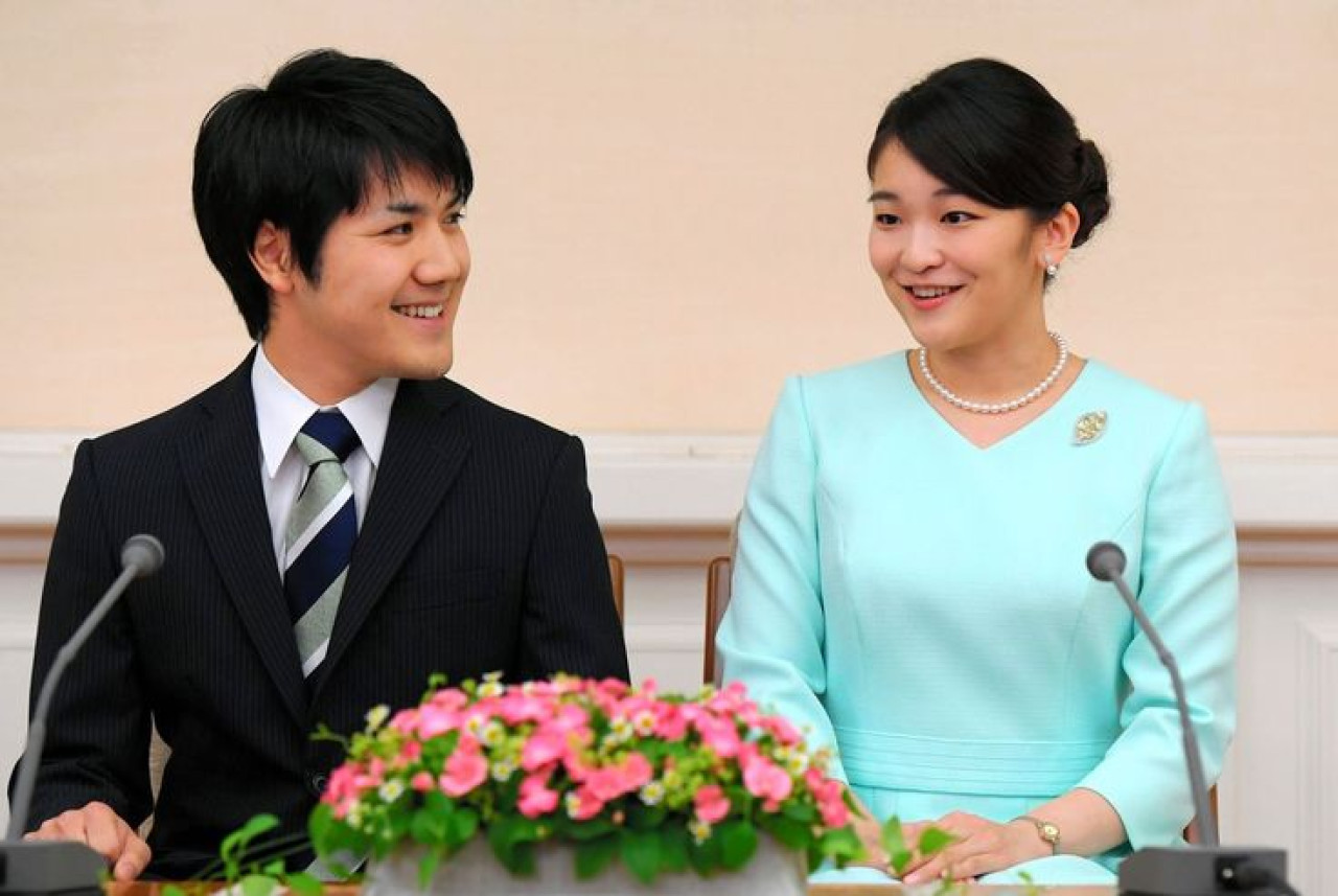 La princesa Mako de Japón y su esposo, Kei Komuro. Foto: Pinterest.