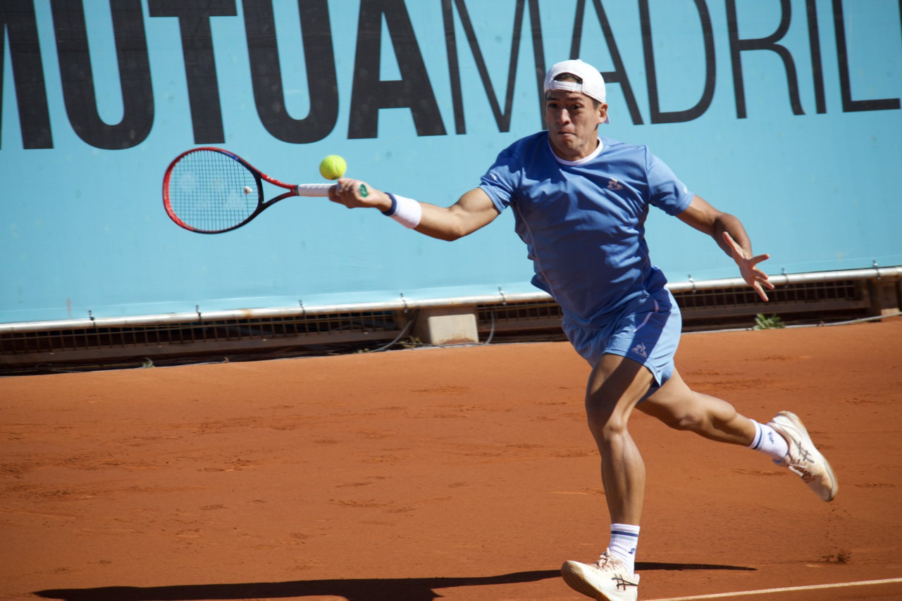 Sebastián Báez en el Masters 1000 de Madrid.