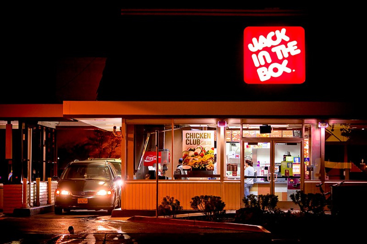 La cadena de comida rápida, Jack in the Box. Foto: Wikipedia.