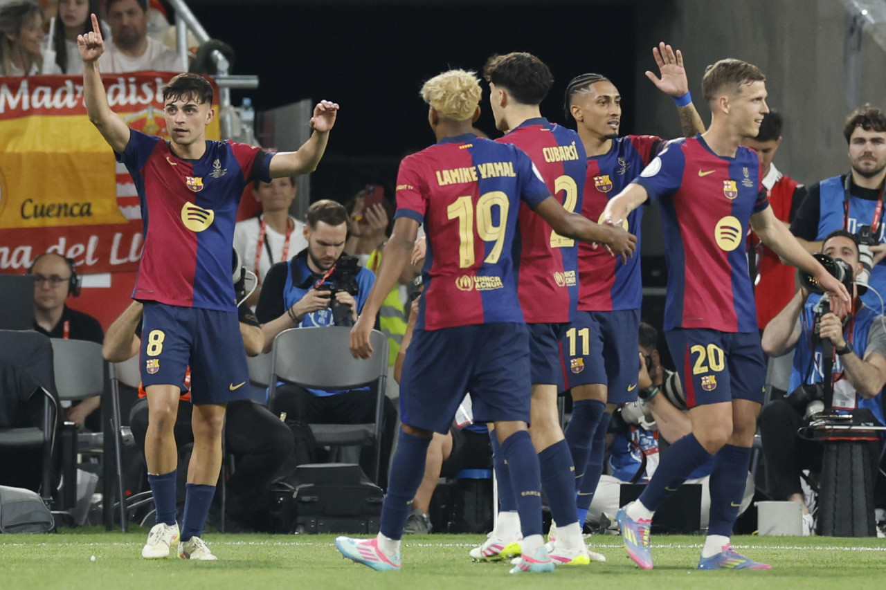 Barcelona vs Real Madrid, final de la Copa del Rey. Foto: EFE/Julio Muñoz