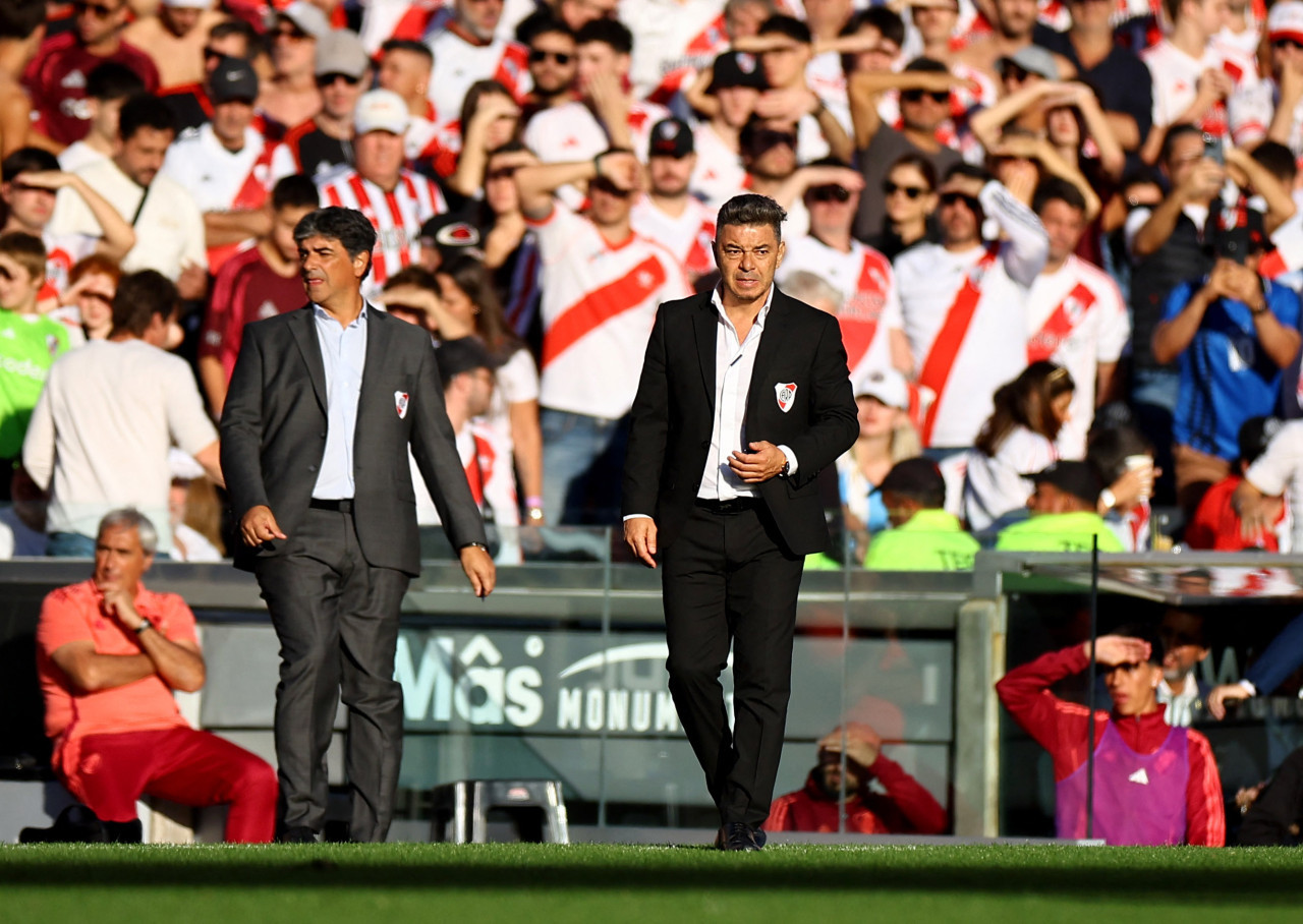 Marcelo Gallardo, River vs Boca, Superclásico. Foto: Reuteres/Agustin Marcarian