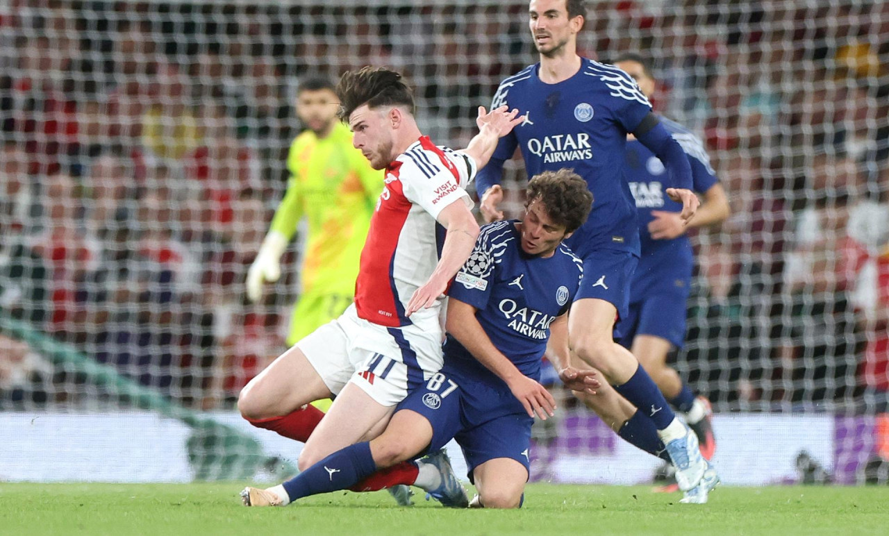 Champions League, Arsenal vs. PSG. Foto: EFE.
