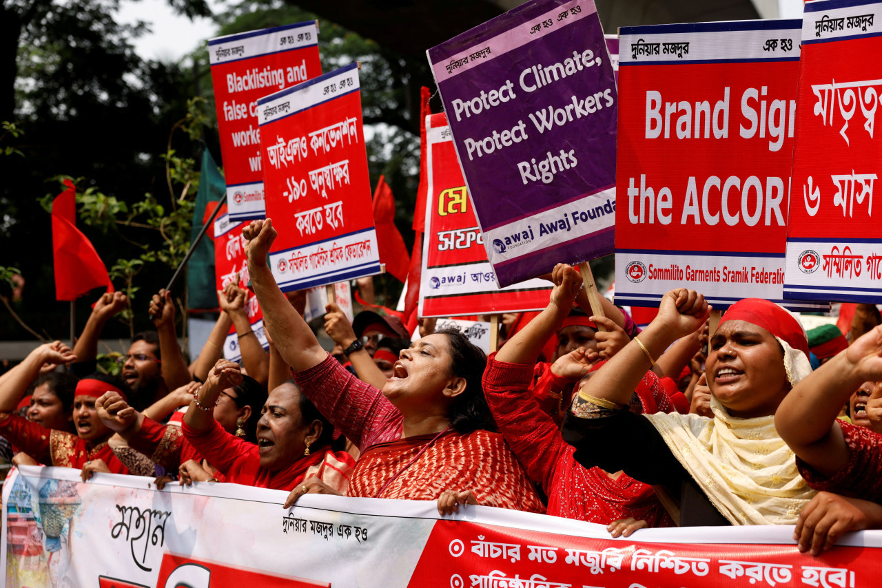 Día del Trabajador en Bangladesh. Foto: Reuters/Mohammad Ponir Hossain