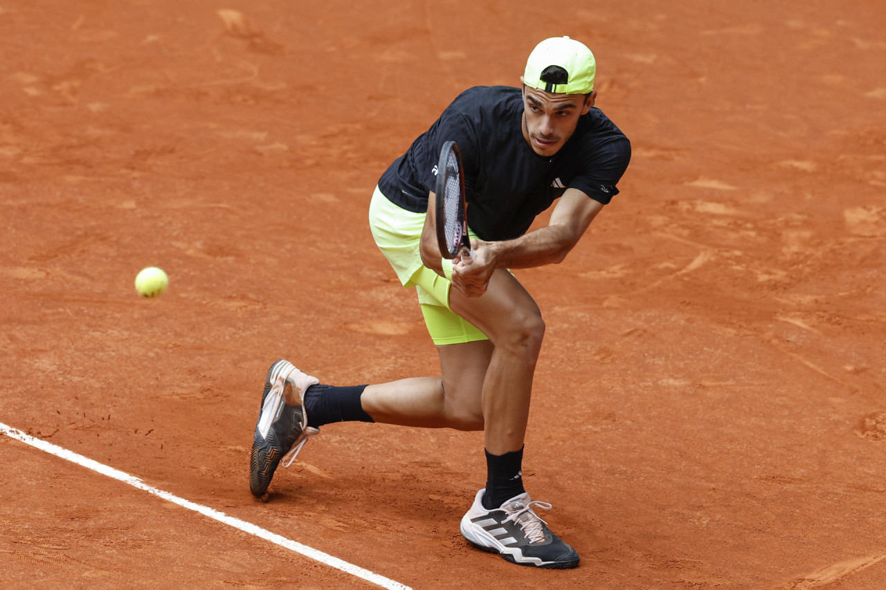 Francisco Cerúndolo en el Masters 1000 de Madrid. Foto: EFE.